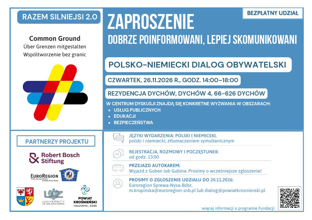 Polsko-Niemiecki Dialog Obywatelski – wspólnie tworzymy pogranicze