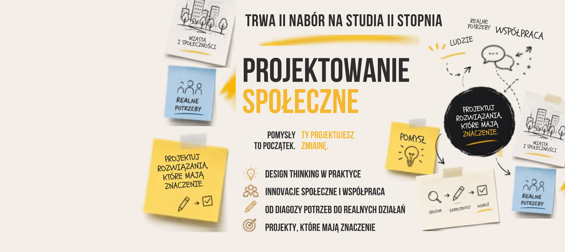 Studiuj projektowanie społeczne - studia II stopnia