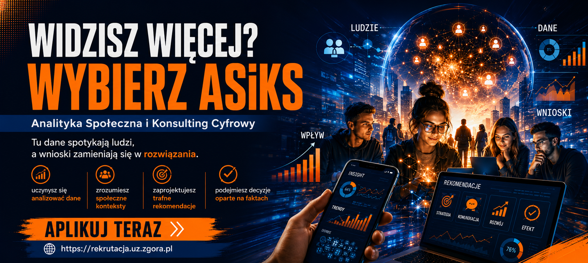 Studiuj analitykę społeczną i konsulting cyfrowy!