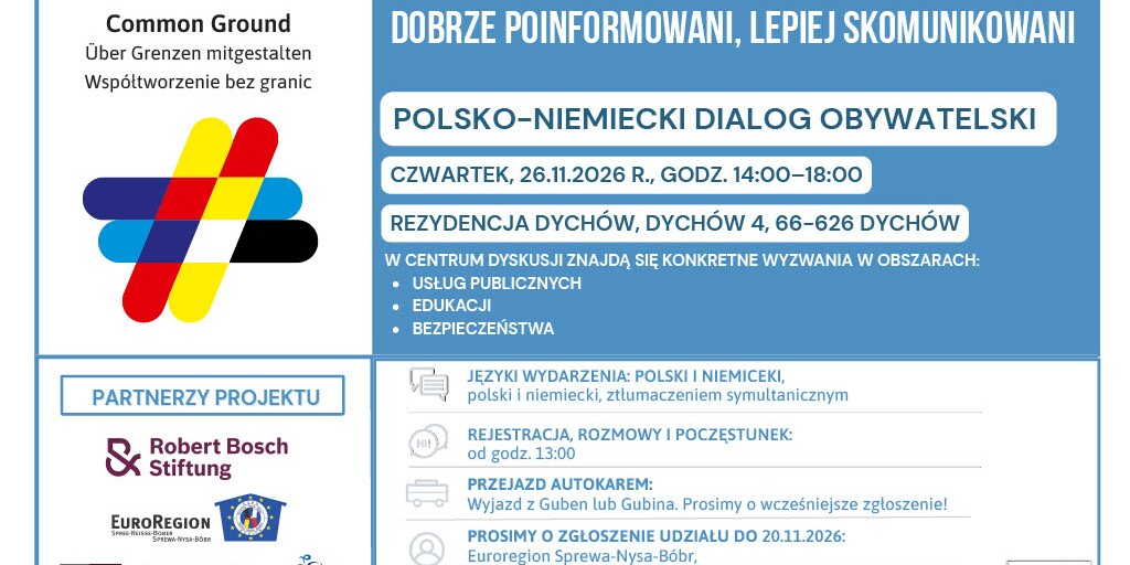 Polsko-Niemiecki Dialog Obywatelski – wspólnie tworzymy pogranicze