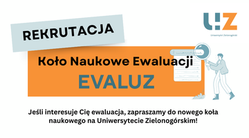 Rekrutacja do nowego koła naukowego EVALUZ